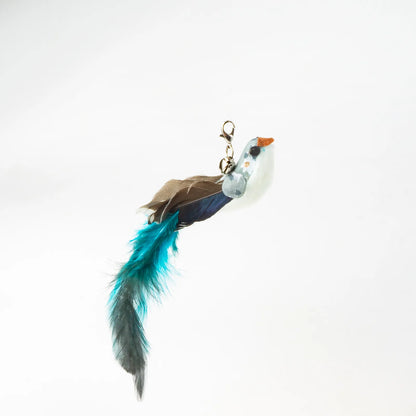 Handsfree Bird/Feather Cat Wand with Bell