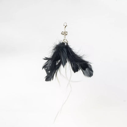 Handsfree Bird/Feather Cat Wand with Bell