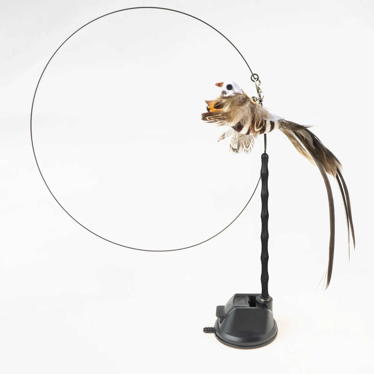 Handsfree Bird/Feather Cat Wand with Bell