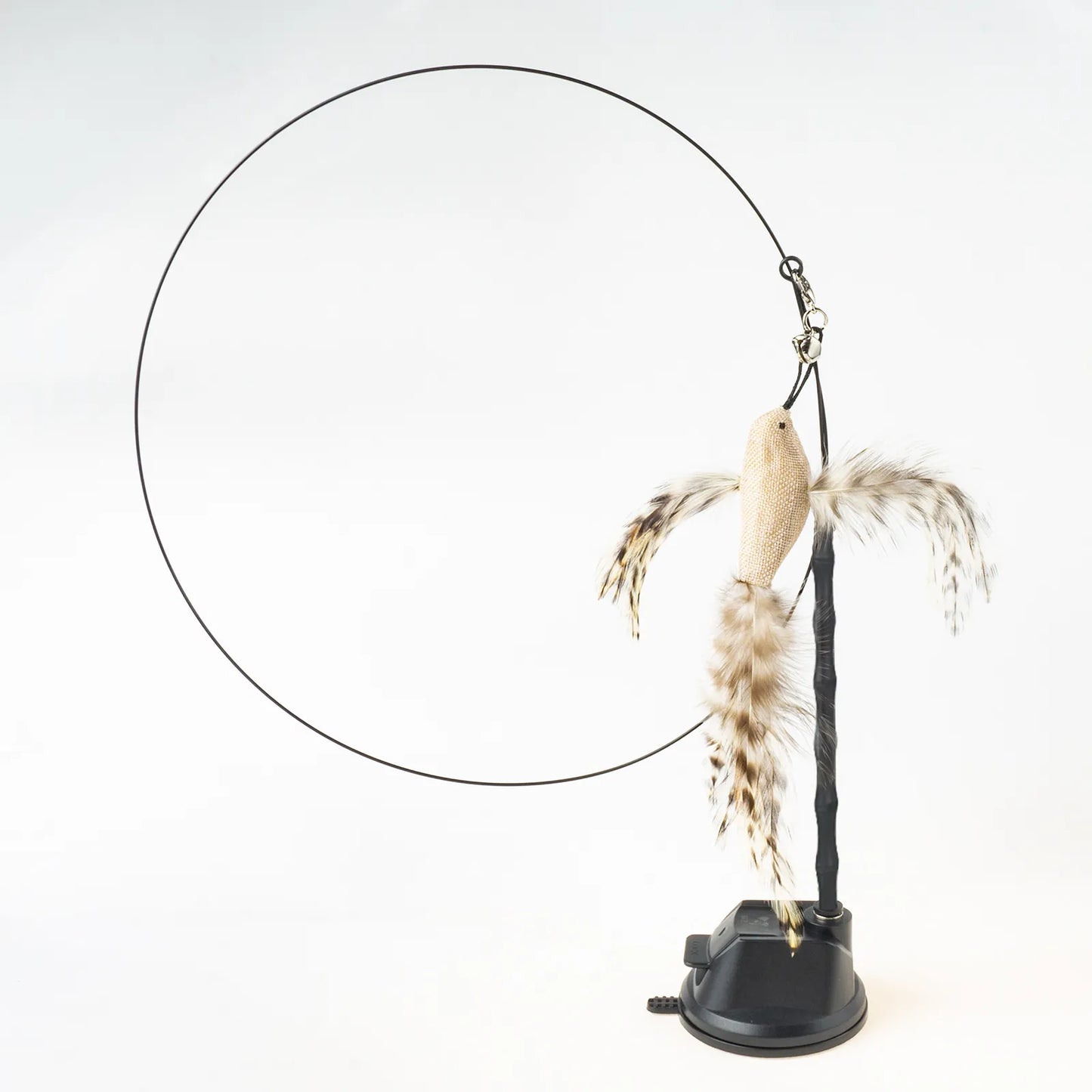 Handsfree Bird/Feather Cat Wand with Bell